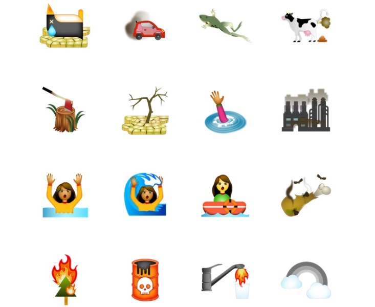 Climate change + emoji = Climoji